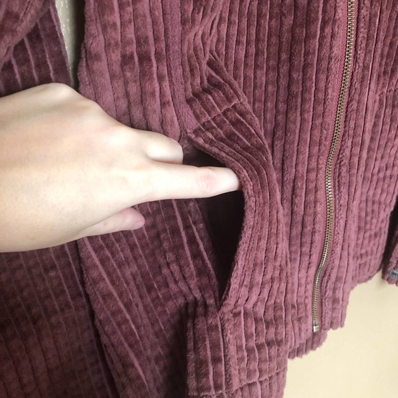 Woolrich Hazelberry Textured Track Jacket Size M - Picture 3 of 6